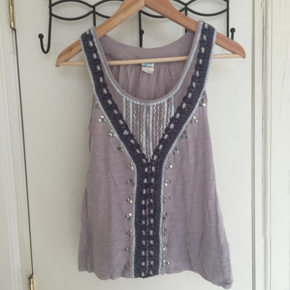 ANTHROPOLOGIE lilac top